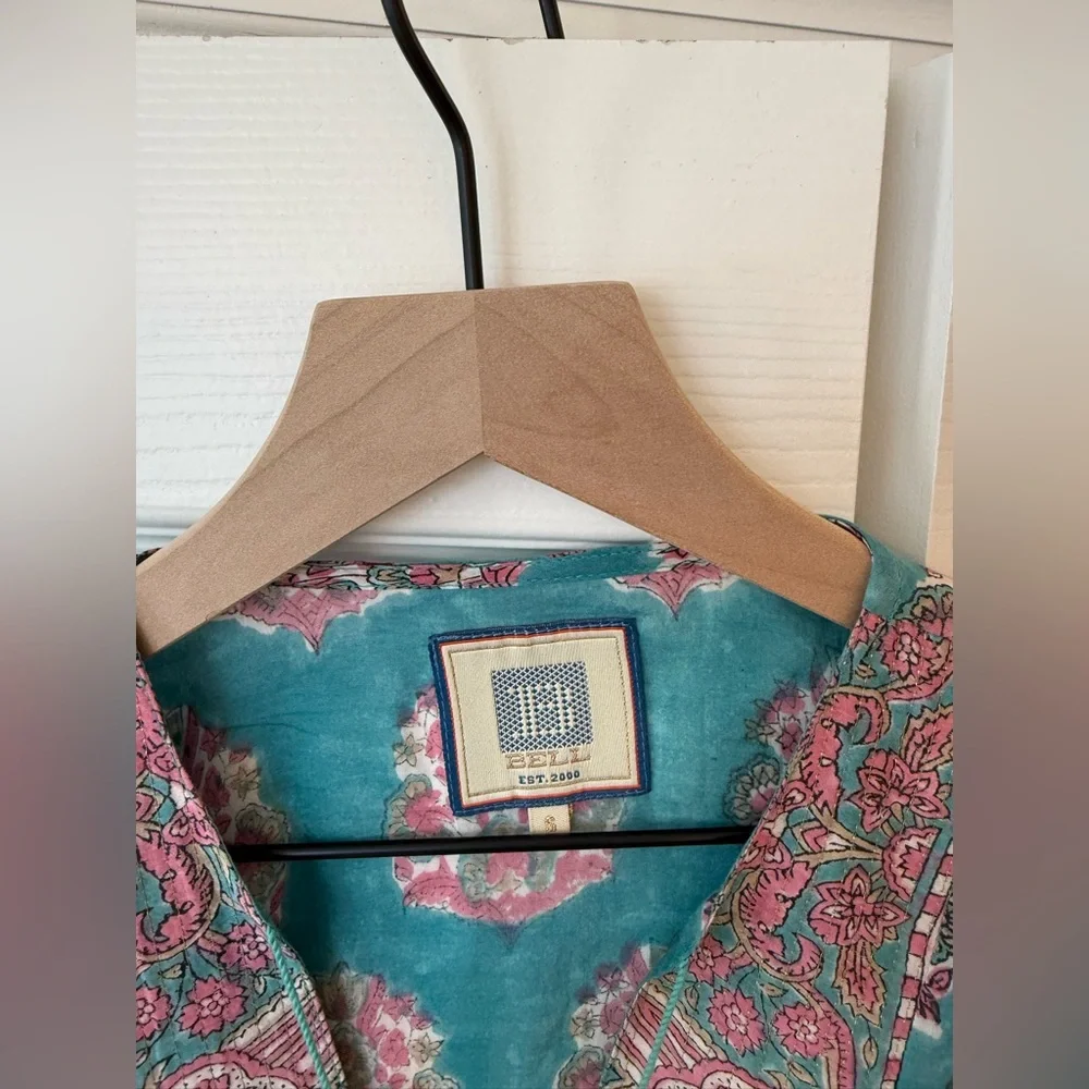 BELL floral patterned blouse silk and cotton - Picture 4 of 8